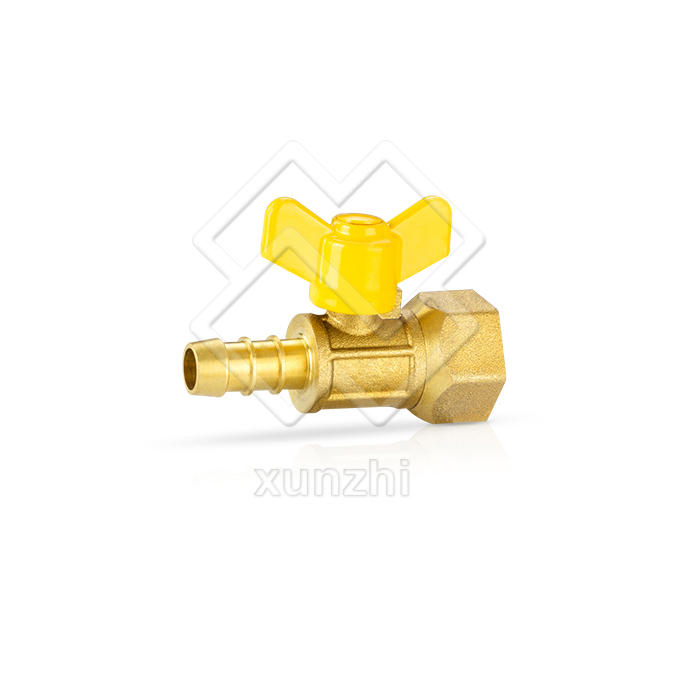 XFM01021 Válvula de bola de latón para gas especial con manija de mariposa fabricada en China