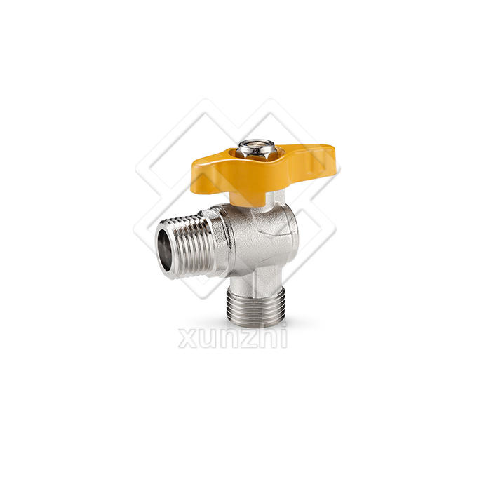 XFM04005 Válvula de bola de latón para gas con manija de palanca para tubo pex